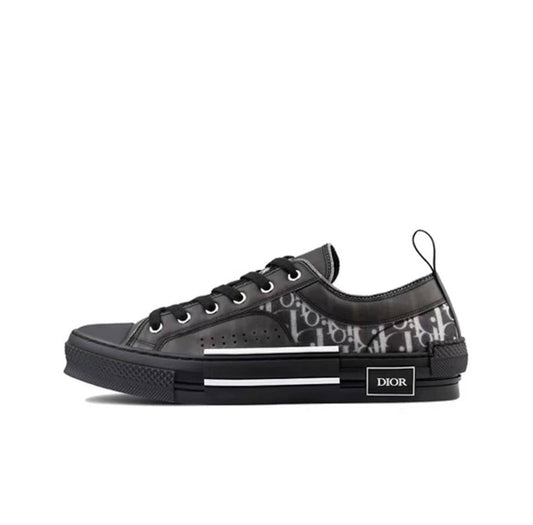 Dior B23 Low Top Canvas Oblique Black