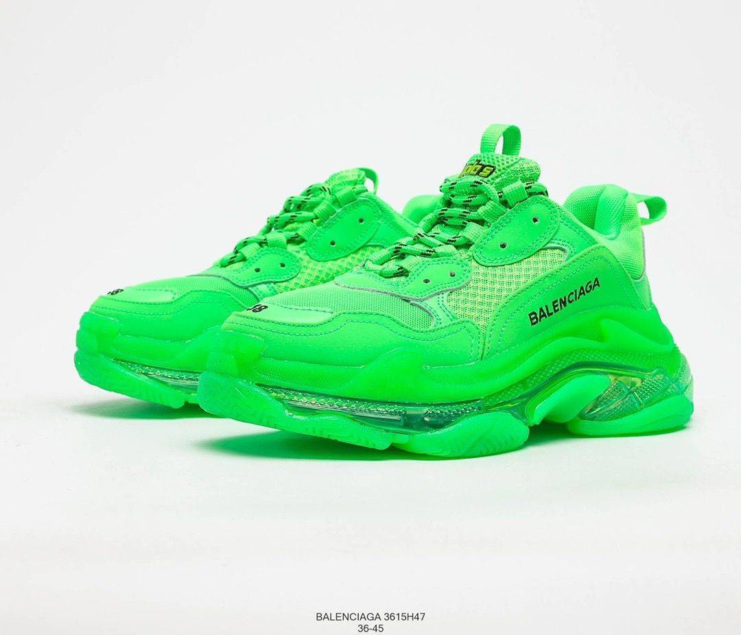 Balenciaga Triple S Clear Sole Fluo GREEN