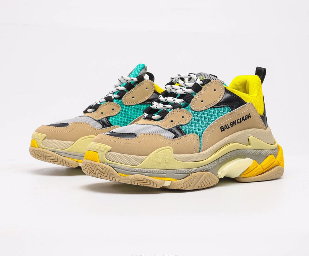 Balenciaga Triple S Beige Green Yellow