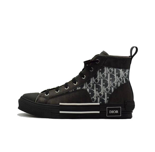 Dior B23 High Top Canvas Oblique Black