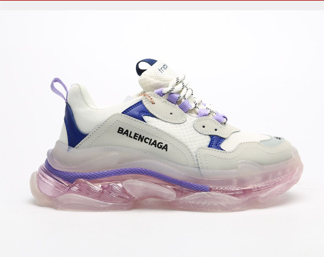 Balenciaga Triple S White purple