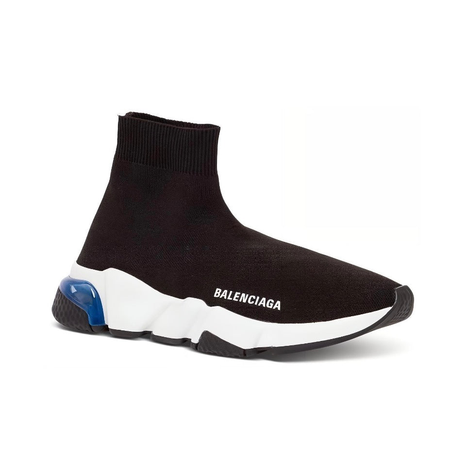 Balenciaga SpeedSpeed Black white and blue