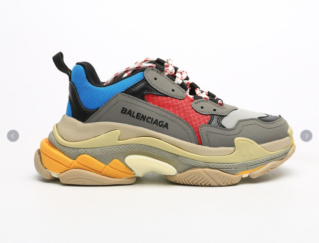 Balenciaga Triple S Grey Red Blue