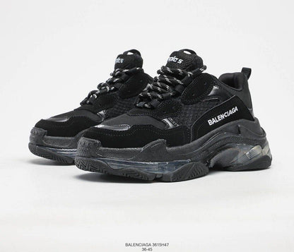 Balenciaga Triple S Clear Sole Double Black