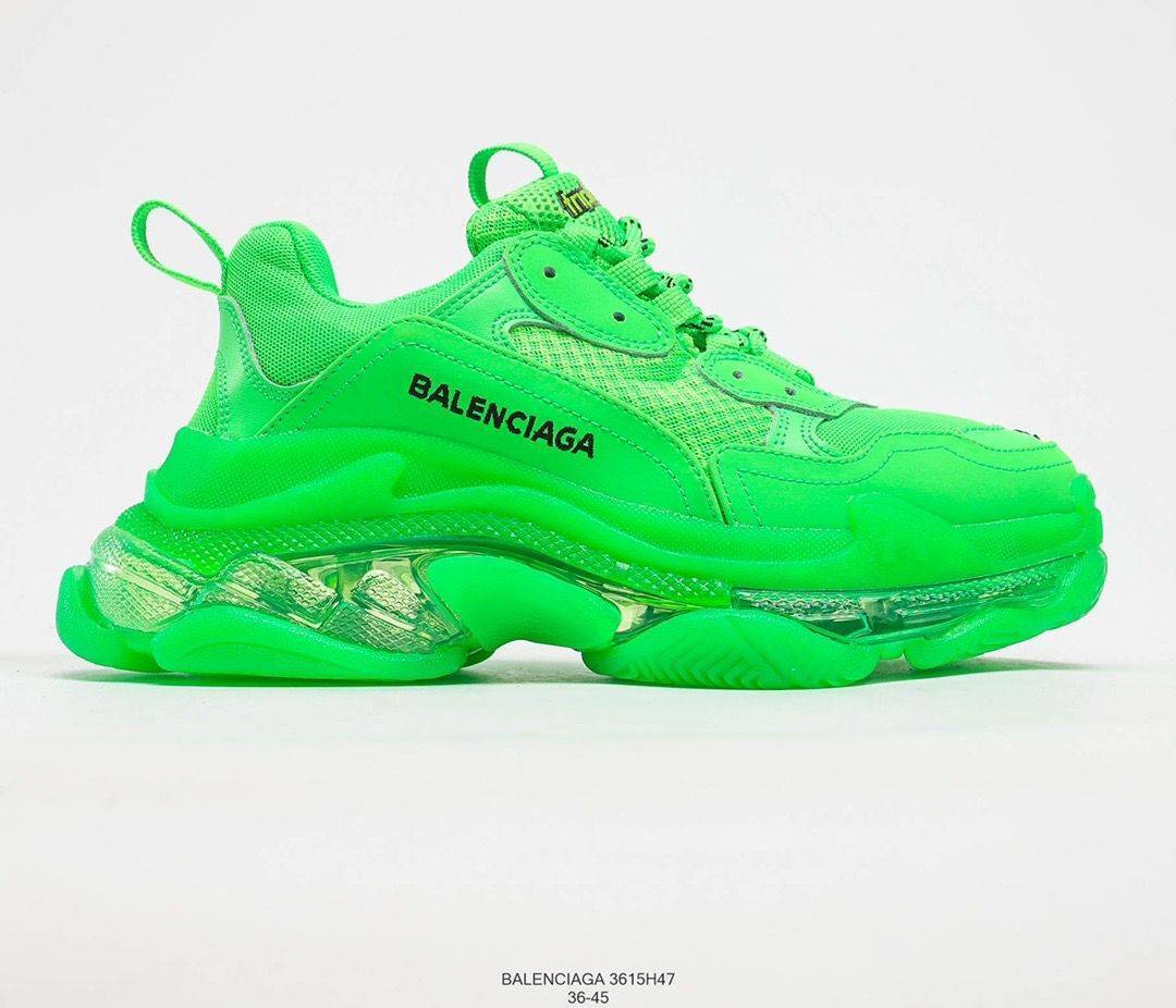 Balenciaga Triple S Clear Sole Fluo GREEN