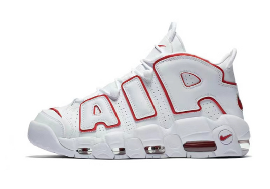 Nike Air More Uptempo White Varsity Red Outline (2018/2021)