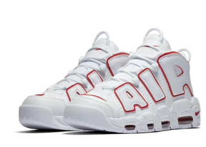 Nike Air More Uptempo White Varsity Red Outline (2018/2021)