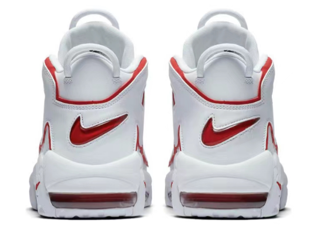 Nike Air More Uptempo White Varsity Red Outline (2018/2021)