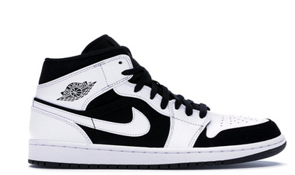 Jordan 1 Mid White Black