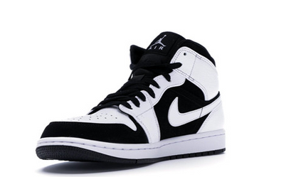 Jordan 1 Mid White Black