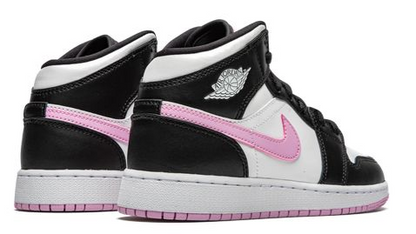 Jordan 1 Mid White Black Light Arctic Pink