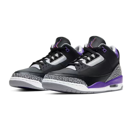 Air Jordan 3 Retro Black Court Purple