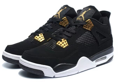 Air Jordan 4 Black gold buckle