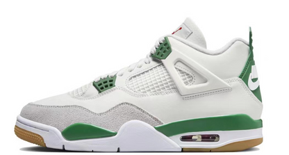 Air Jordan 4 Retro White gray green