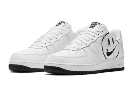 Nike Air Force 1 Black and white smile