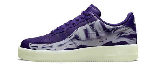 Nike Air Force 1 Low ’07 QS Purple Skeleton Halloween