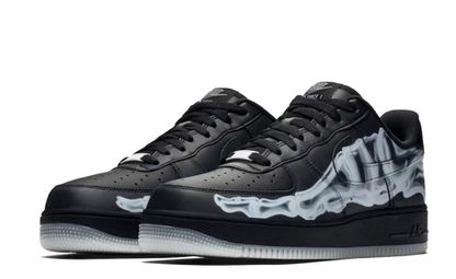 Nike Air Force 1 Low Black Skeleton Halloween