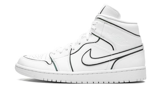 Air Jordan 1 Mid Iridescent Reflective White