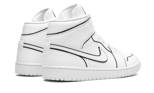 Air Jordan 1 Mid Iridescent Reflective White