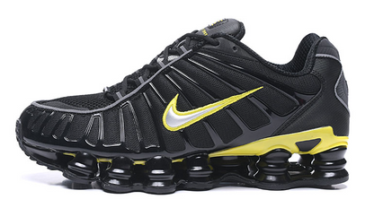 Nike Shox TL Black Dynamic Yellow Metallic Silver