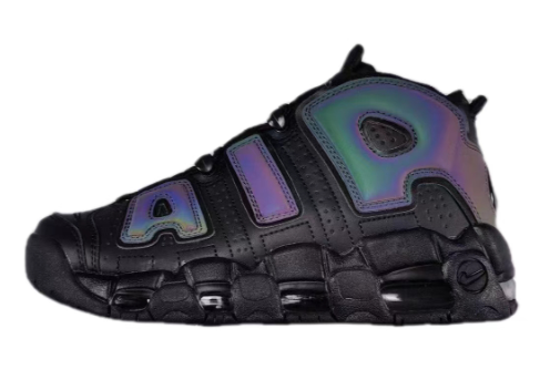 Nike Air More Uptempo Black laser reflective