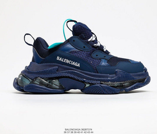 Balenciaga Triple S Clear Sole Navy