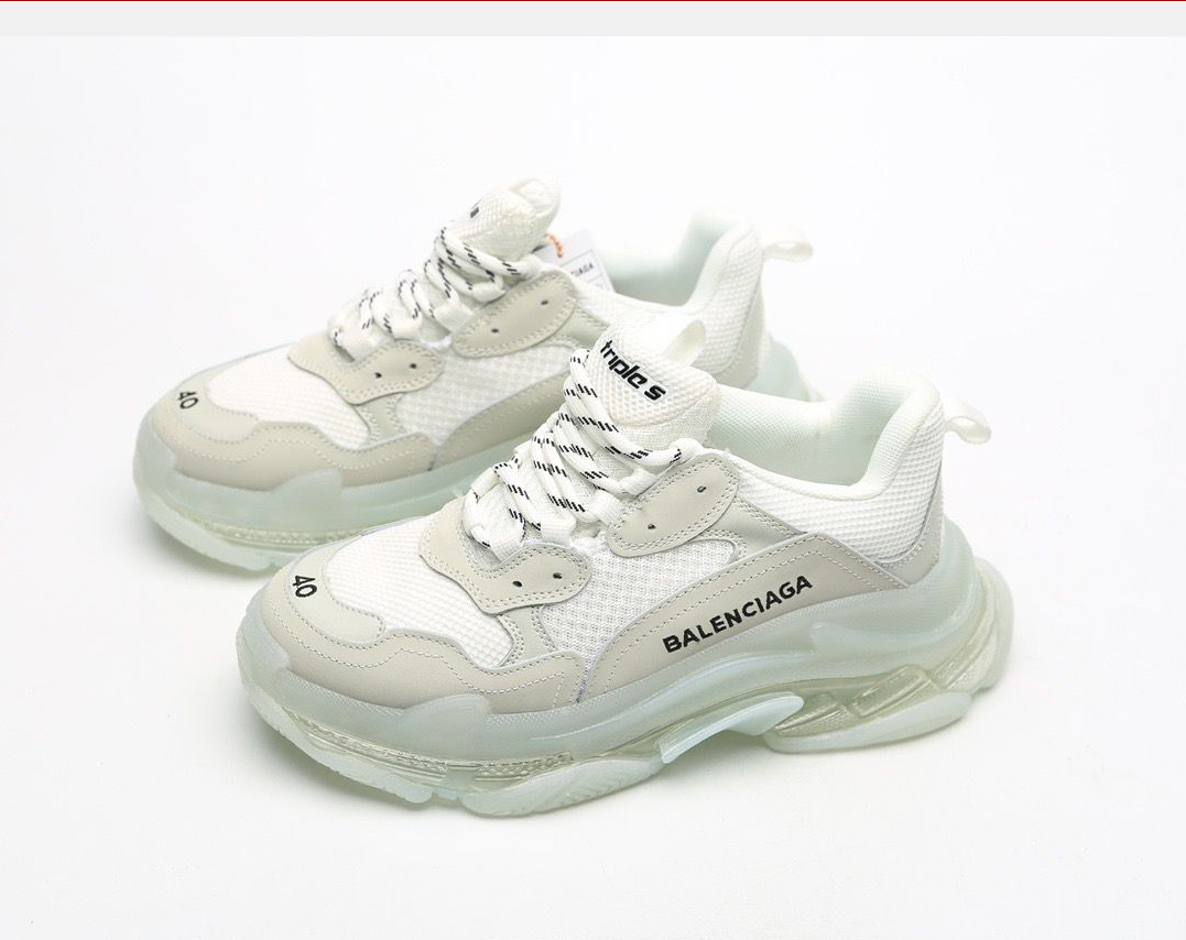 Balenciaga Triple S Clear Sole White