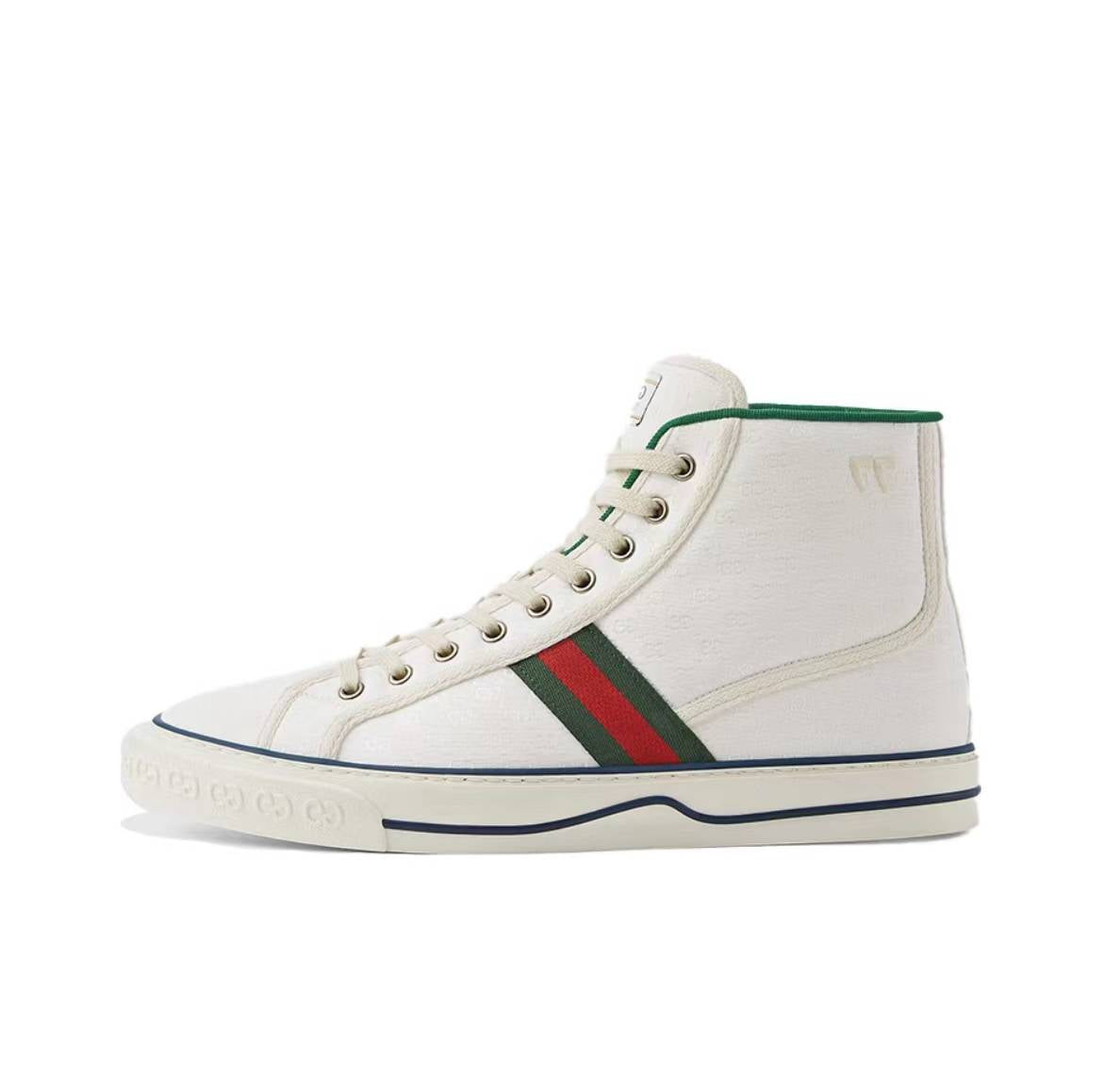 Gucci Tennis 1977 High Mini GG White