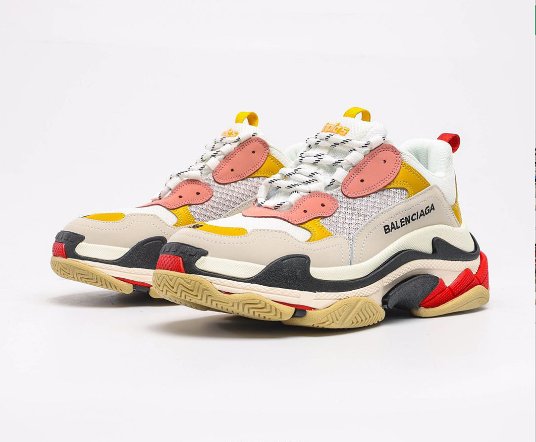 Balenciaga Triple S Cream Yellow Red (2019)