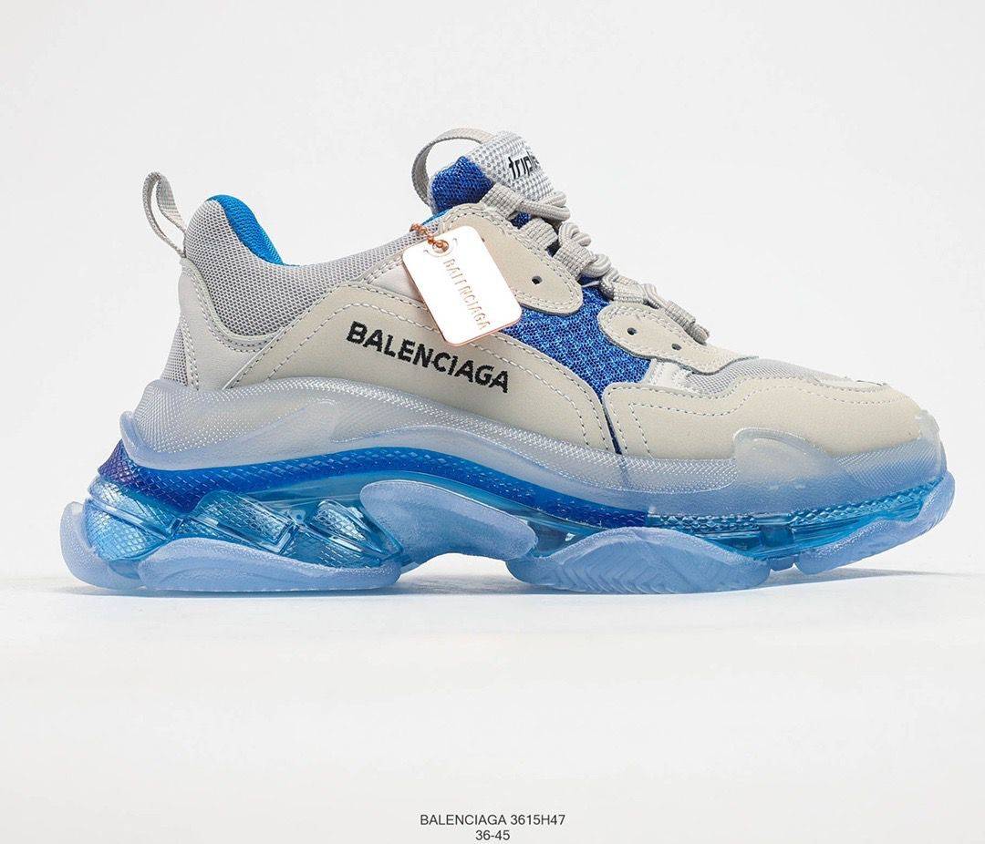 Balenciaga Triple S Clear Sole Blue